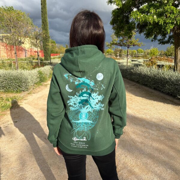 Sudadera Life Verde Oscuro - Imagen 3